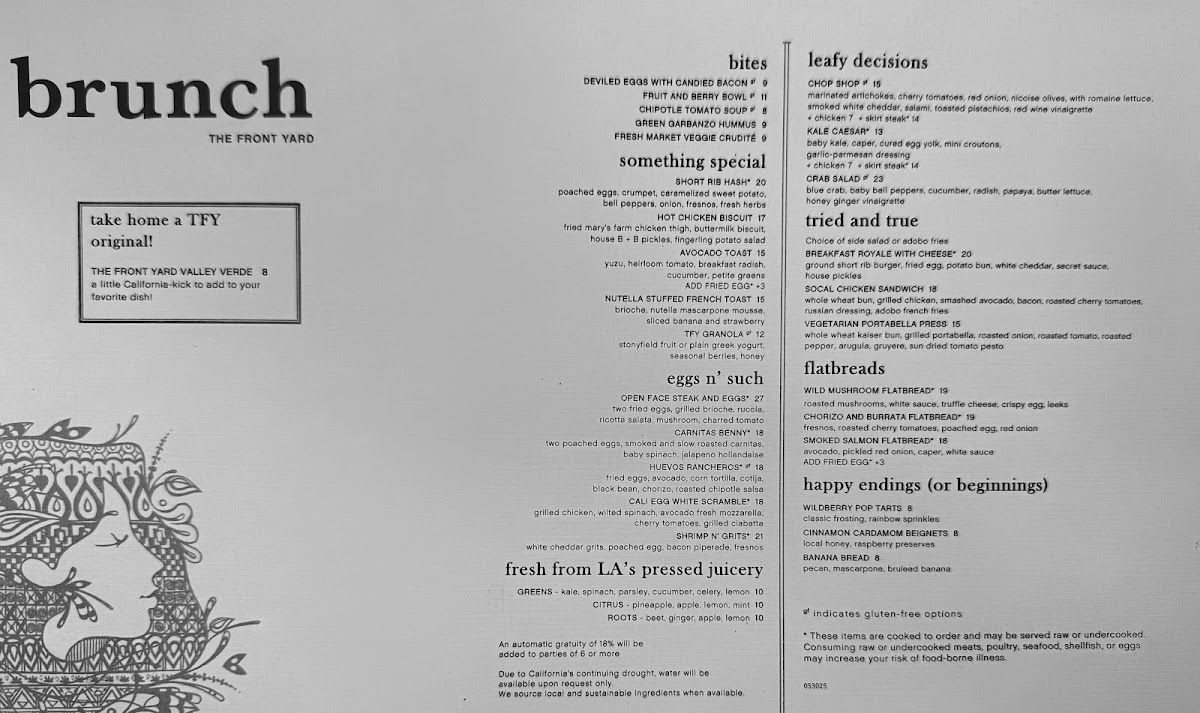 The Front Yard Menu - Image 2