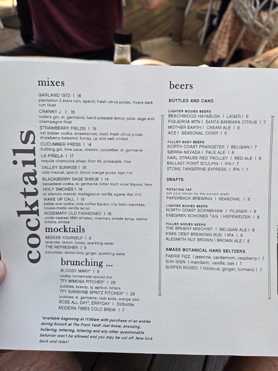 The Front Yard Menu - Image 5